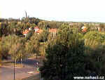 Pohled z okna naeho hotelu v Szombathely. 